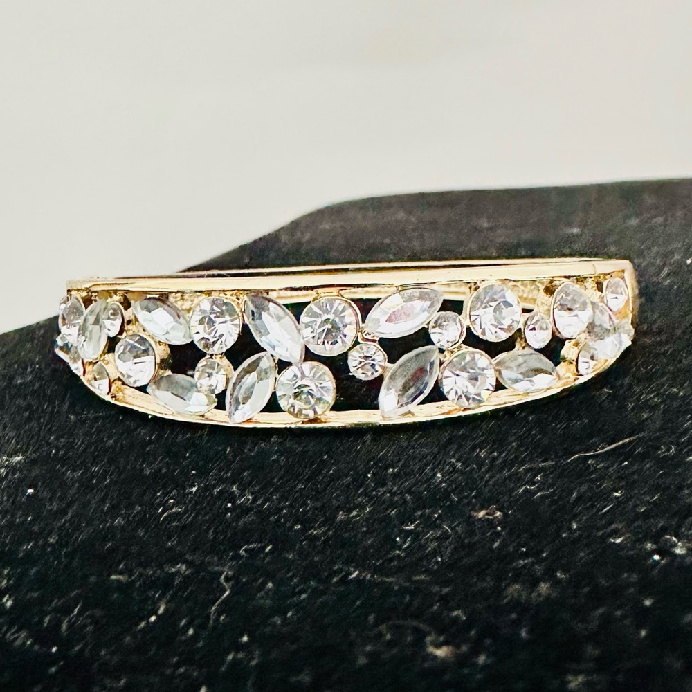 Vintage rhinestone bangle bracelet